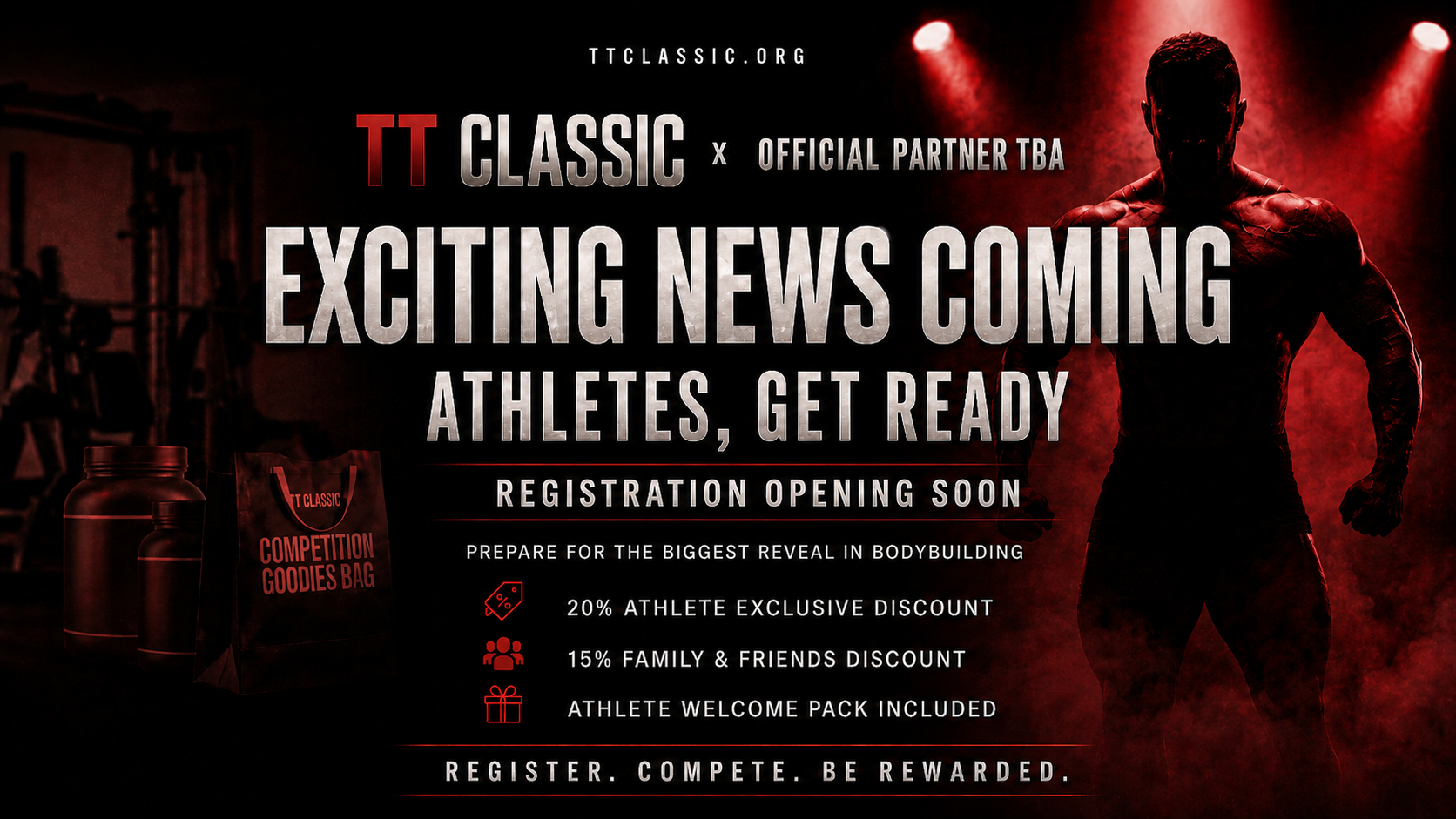 TT Classic × Official Partner — Exciting News Coming. Athletes, Get Ready.